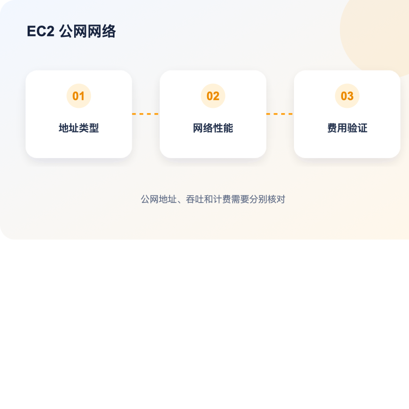 AWS EC2 公网 IPv4 网络性能与费用检查图